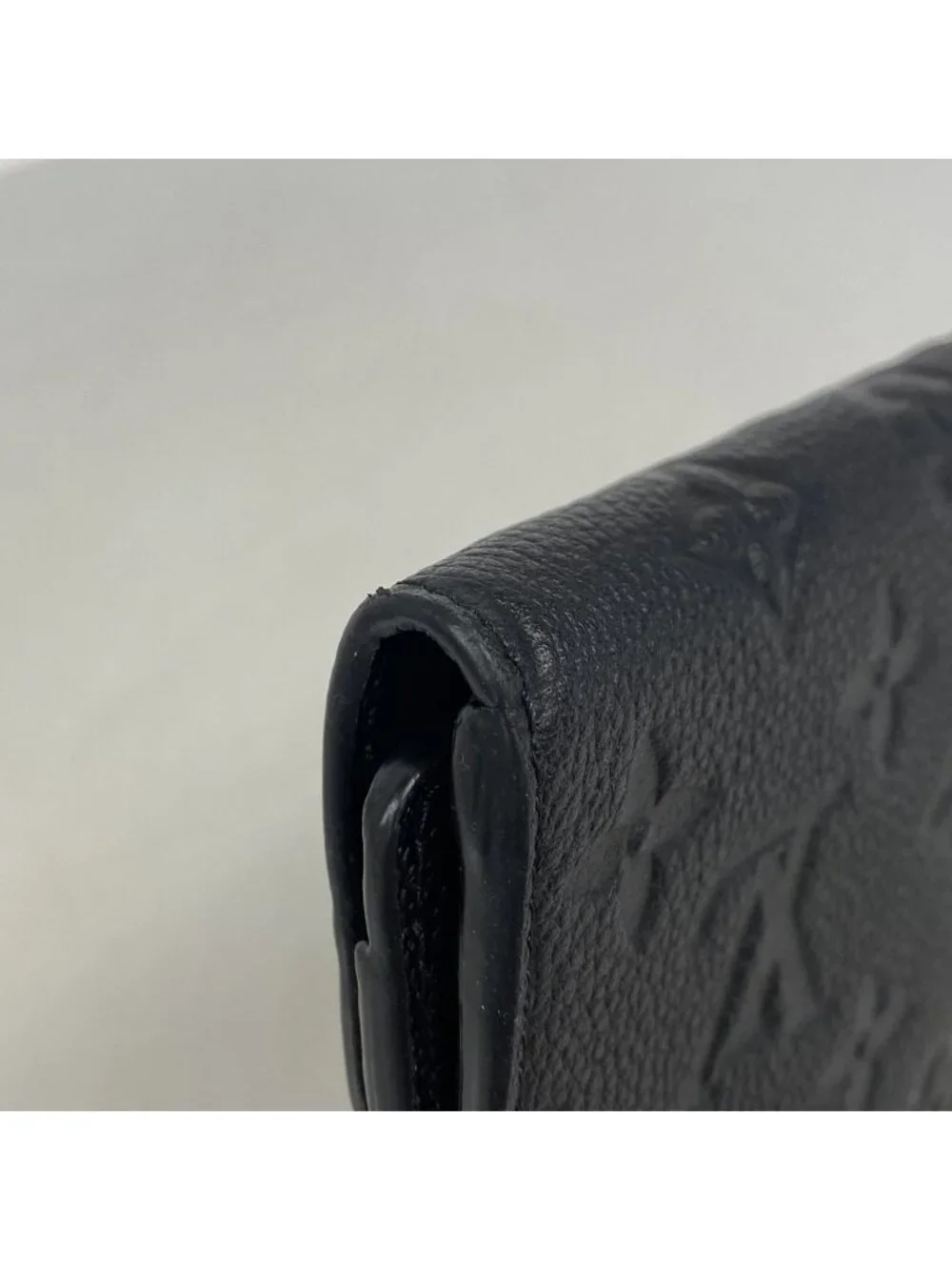 Louis Vuitton Trifold Wallet Monogram Empreinte Portefeuille Compact Noir